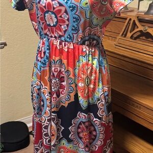 Vibrant Multicolor Maxi Dress